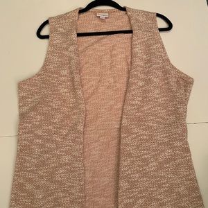 Lularoe Joy Beige and Cream Sweater L